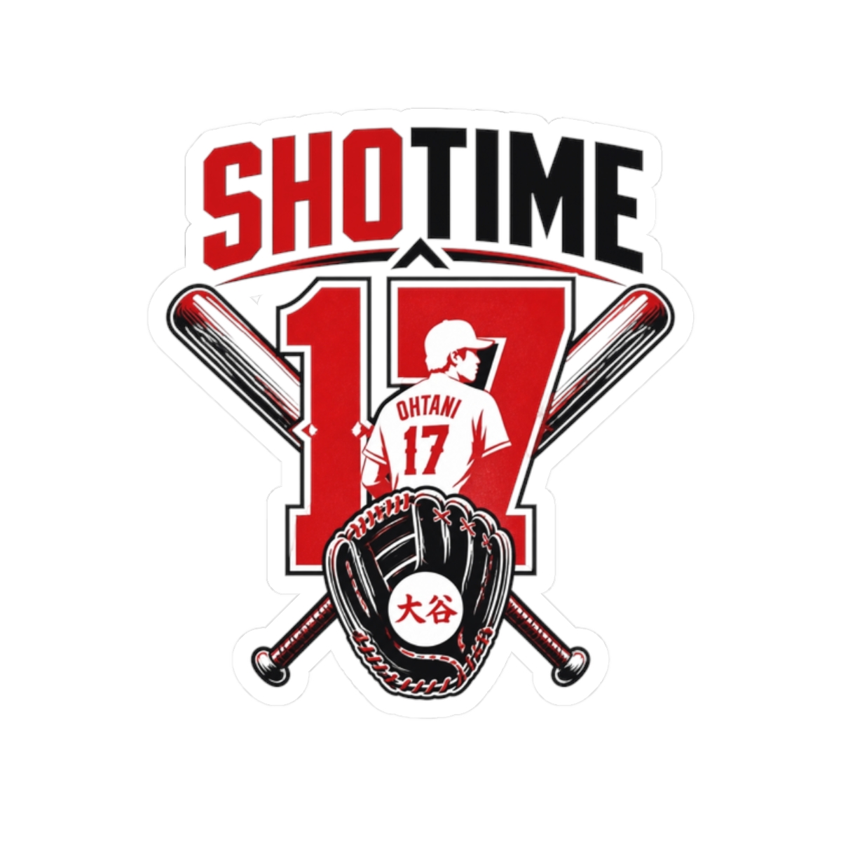 Shohei Ohtani Number Sticker - Official Stickers merchandise