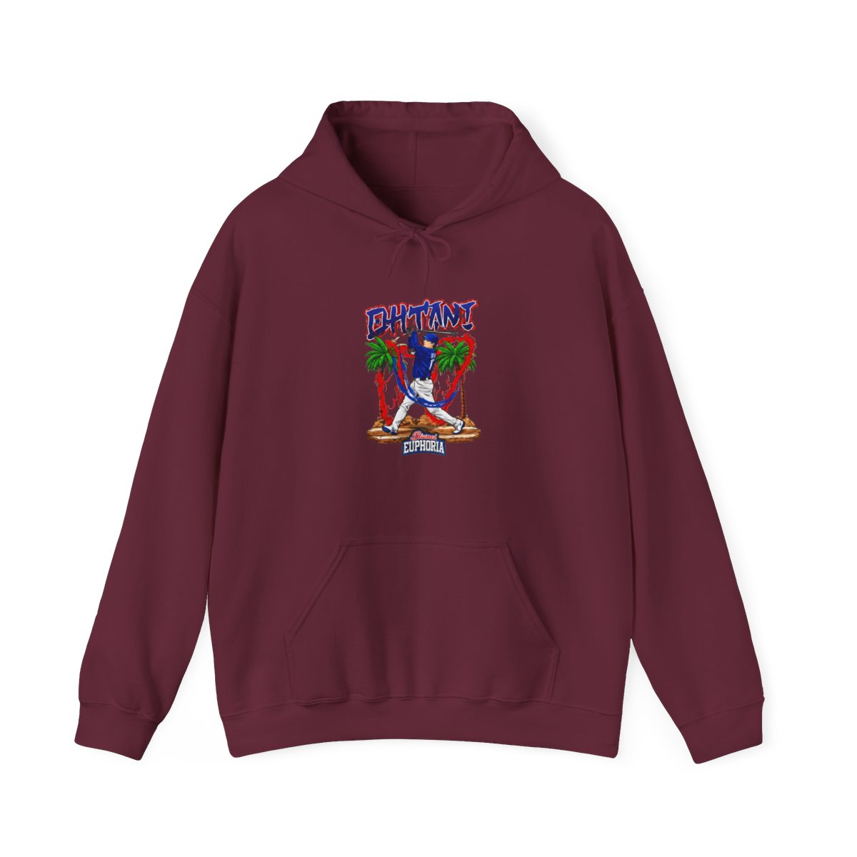 Shohei Ohtani 17 Los Angeles Dodgers player swing comic Hoodie - alternate angle 4, merchandise