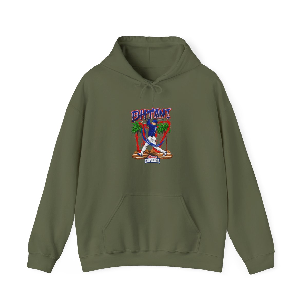 Shohei Ohtani 17 Los Angeles Dodgers player swing comic Hoodie - alternate angle 5, merchandise