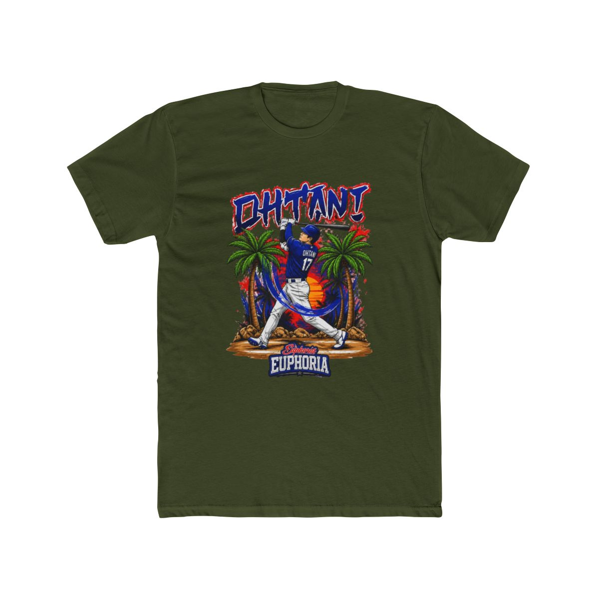 Shohei Ohtani 17 Los Angeles Dodgers player swing comic Long Sleeve T Shirt - alternate angle 4, merchandise