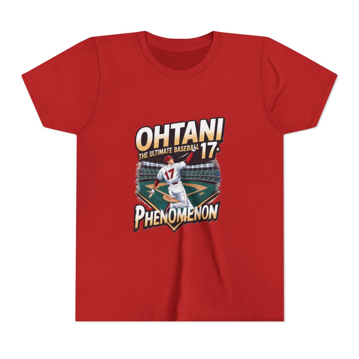 Ohtani: The Ultimate Baseball Phenomenon Kids T Shirt | Shohei Ohtani - alternate angle 5, merchandise