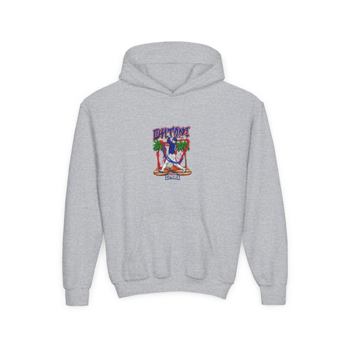Shohei Ohtani 17 Los Angeles Dodgers player swing comic Kids Hoodie - Official Hoodies merchandise