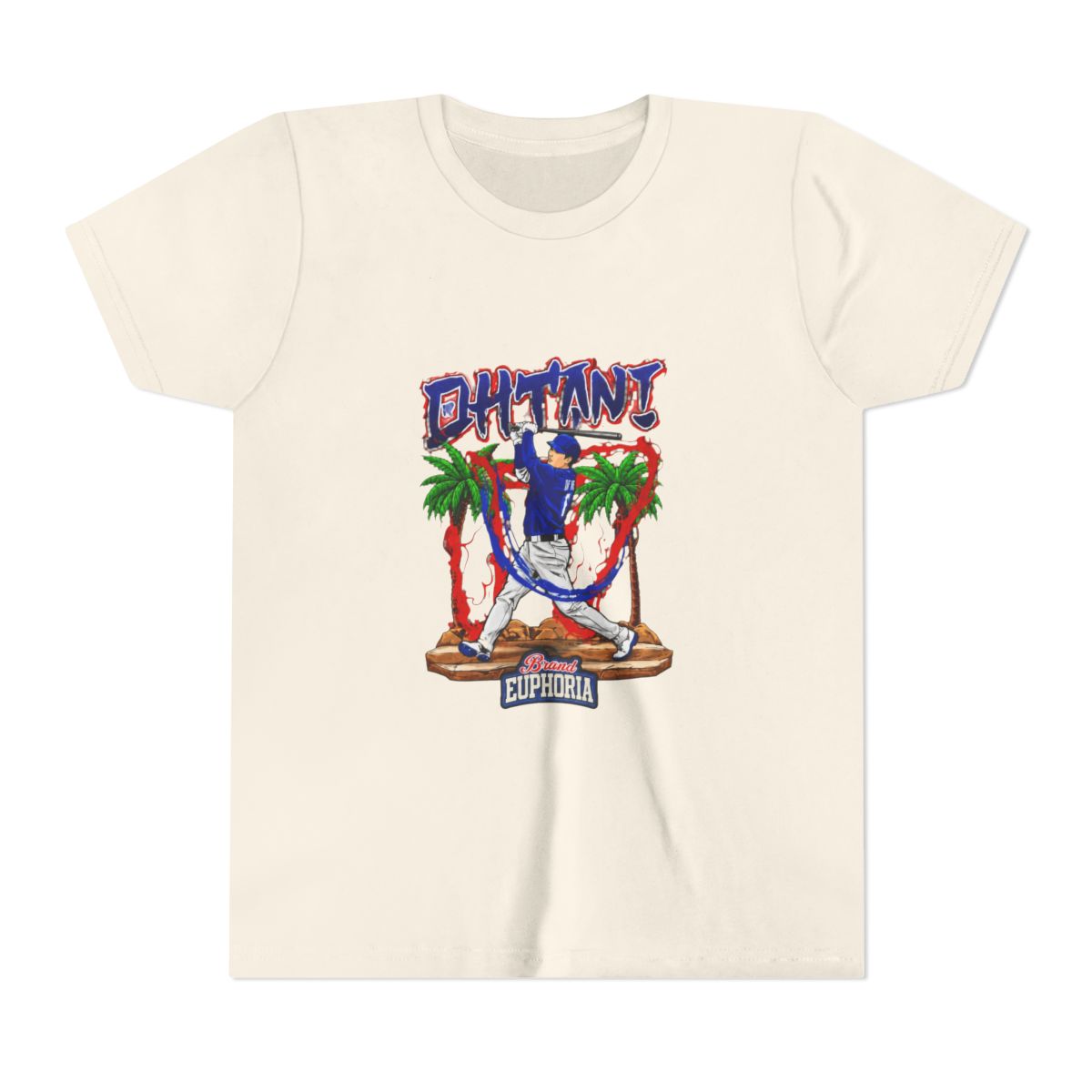 Shohei Ohtani 17 Los Angeles Dodgers player swing comic Kids T Shirt - alternate angle 4, merchandise