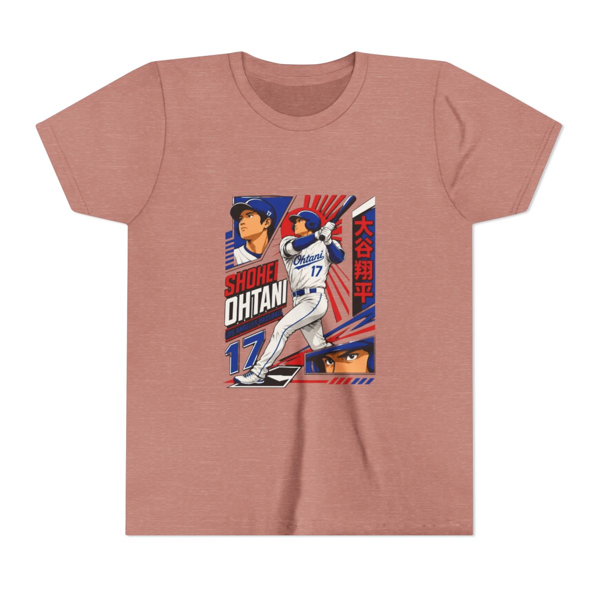 Shohei Ohtani Baseball Anime Kids T Shirt - alternate angle 3, merchandise
